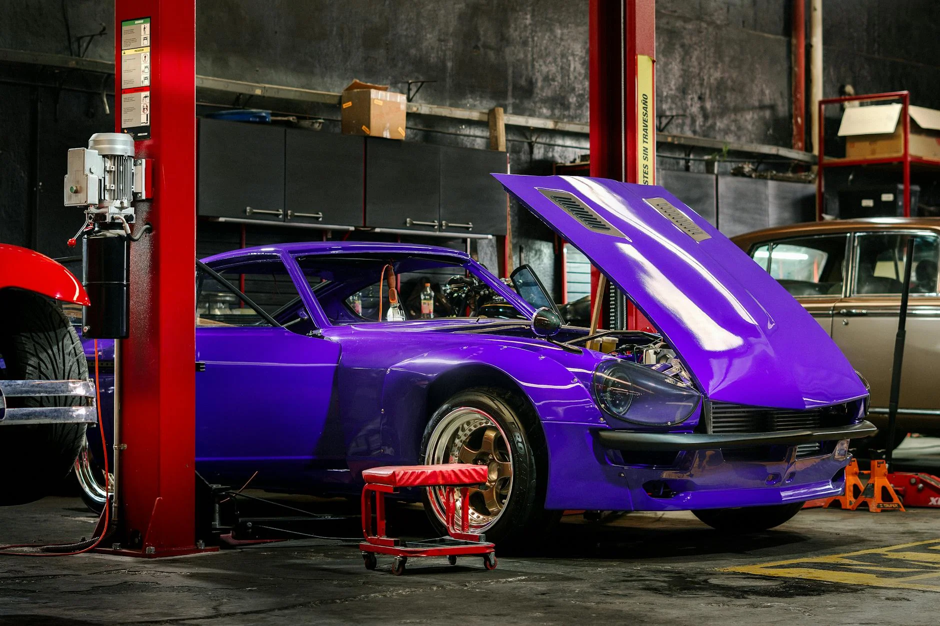 Need for Speed Heat car tuning garage upgrade menu closeup