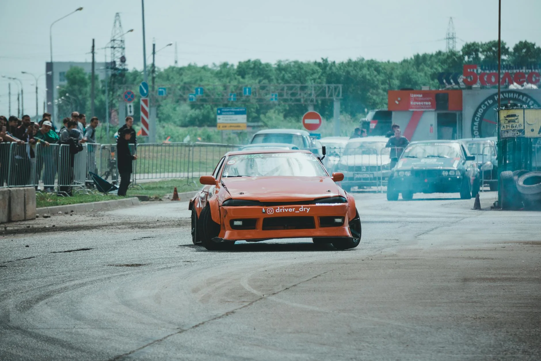 Toyota Supra MK4 tuned orange street racing night