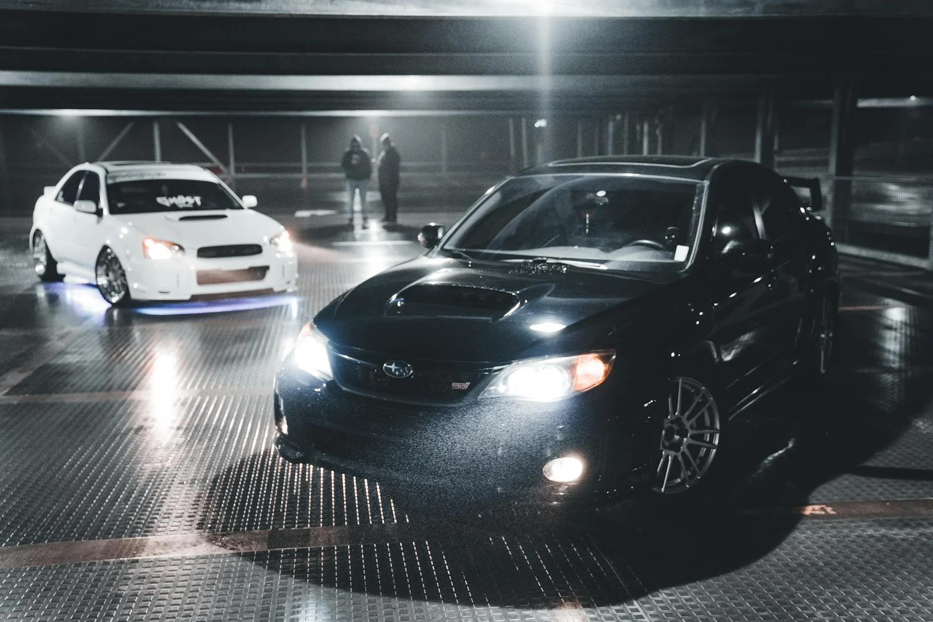 street racing culture 2000s neon lights tuned cars underground scene
