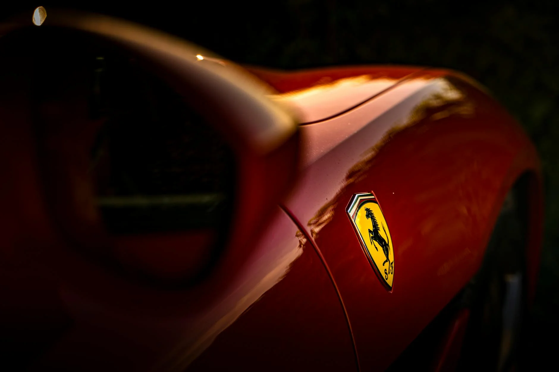 Ferrari F40 supercar 1990s automotive photography studio