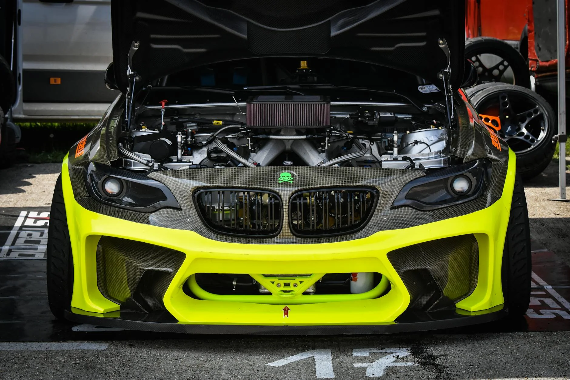 car engine oil cooler turbo upgrade sports racing detail