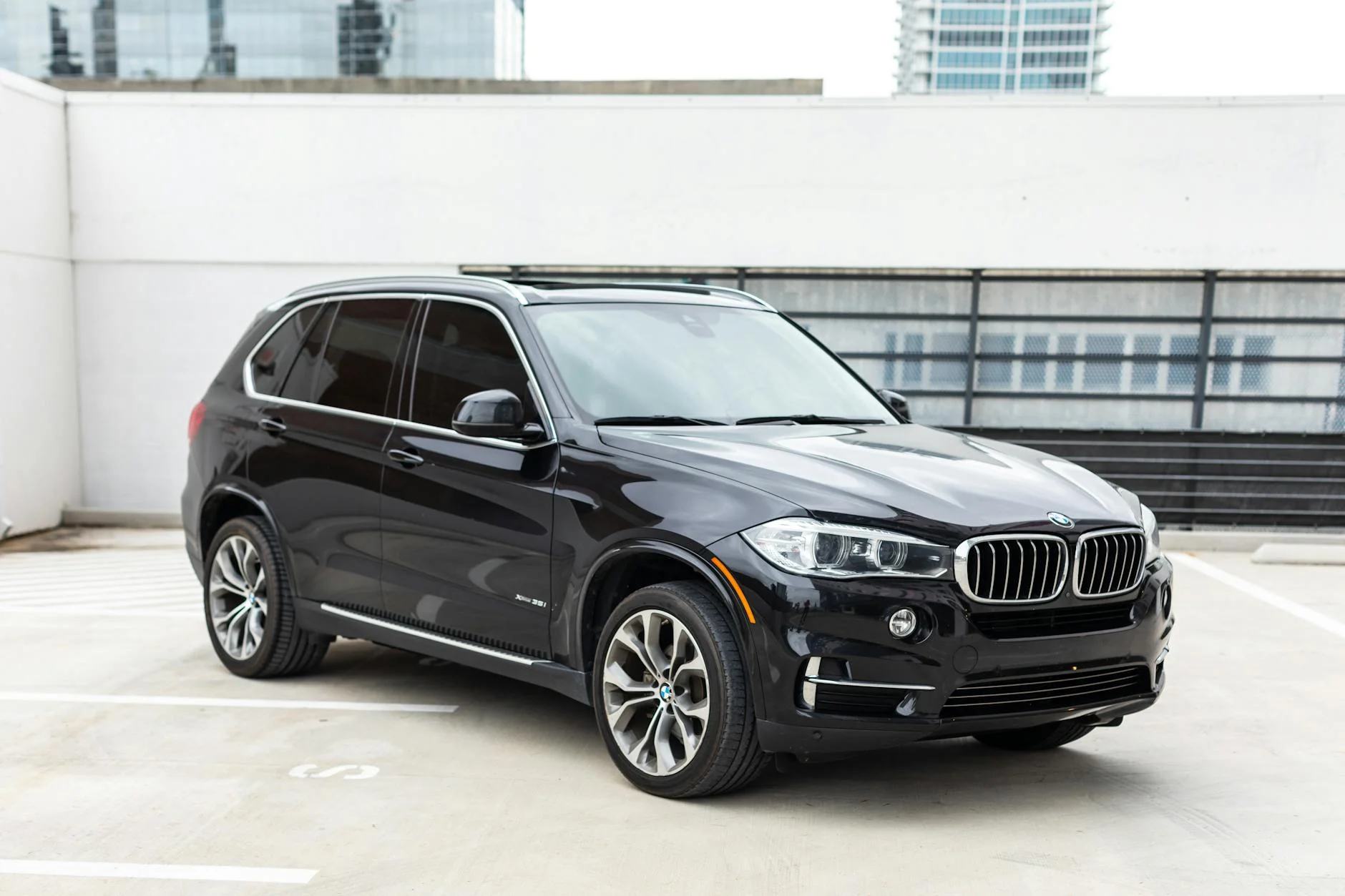 BMW X5 E53 black SUV urban street racing tuned